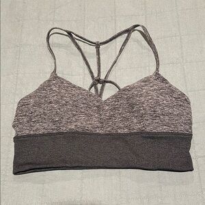 ALO Yoga Charcoal Sports Bra